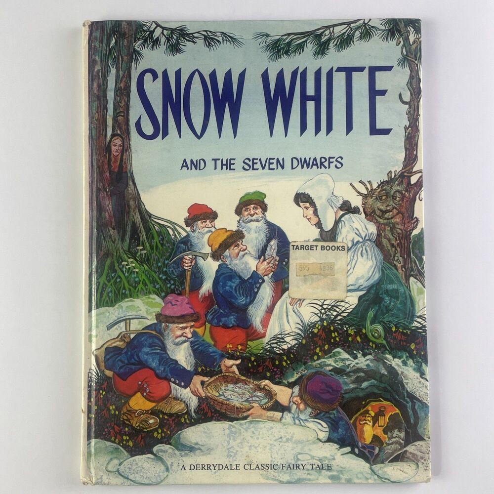 Vintage Snow White and the Seven Dwarfs Book Hardcover 1980 Kay Brown Derrydale